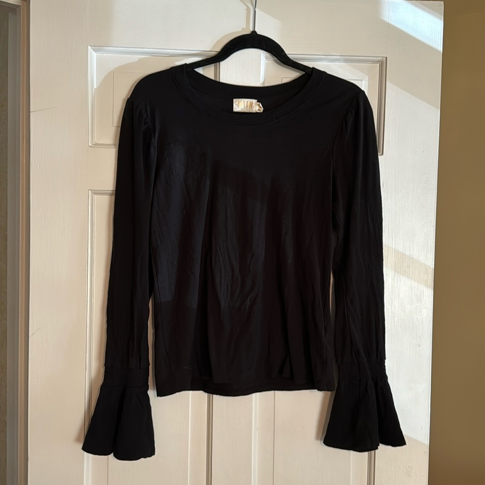 Nation LTD Long Sleeve Black Tee Shirt
